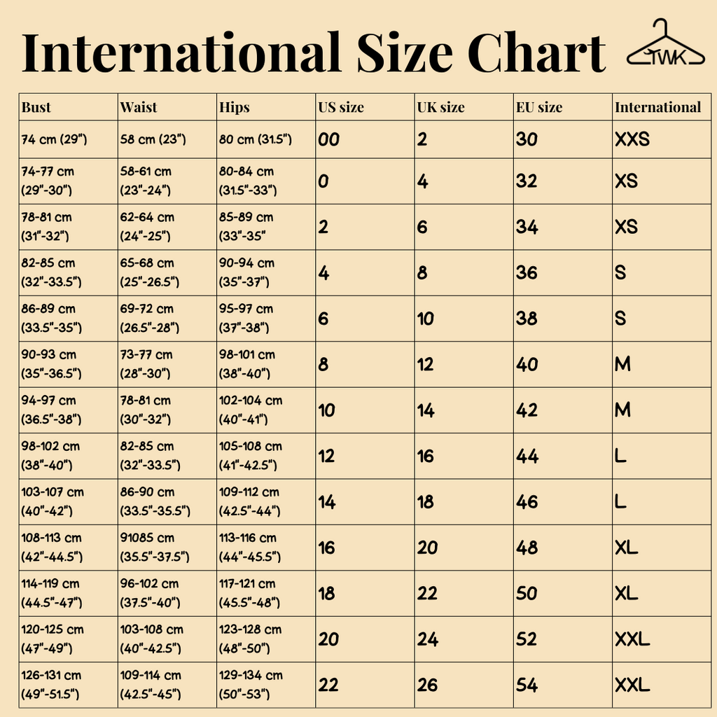 International Size Chart