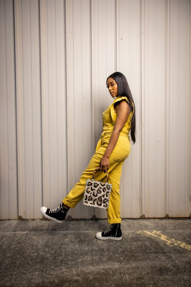 Yellow Sleeveless Jumpsuit