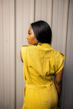 Yellow Sleeveless Jumpsuit